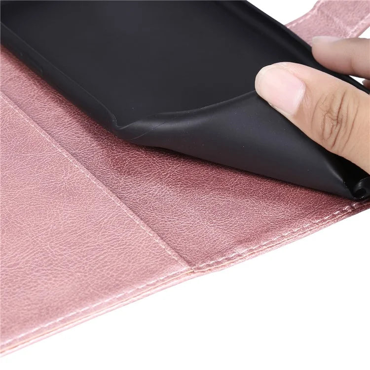 KT Leather Series-2 for Samsung Galaxy A06 Case Solid Color Leather Phone Cover Wallet Stand