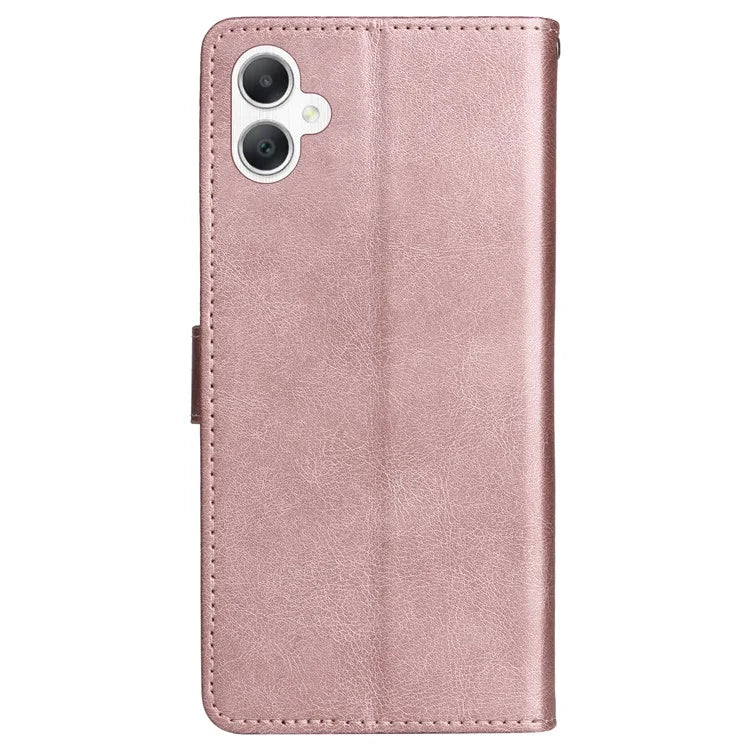KT Leather Series-2 for Samsung Galaxy A06 Case Solid Color Leather Phone Cover Wallet Stand