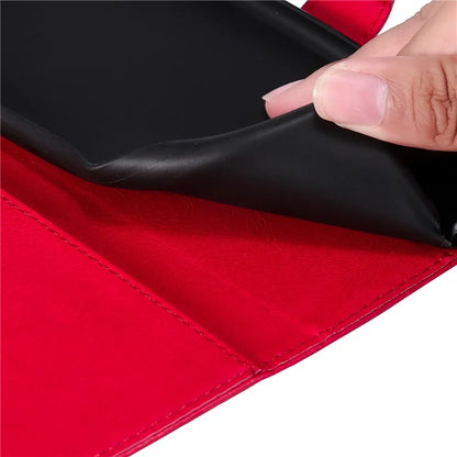 KT Leather Series-2 for Samsung Galaxy A06 Case Solid Color Leather Phone Cover Wallet Stand