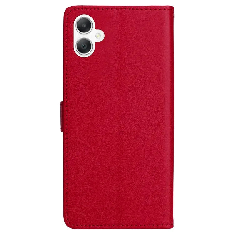 KT Leather Series-2 for Samsung Galaxy A06 Case Solid Color Leather Phone Cover Wallet Stand