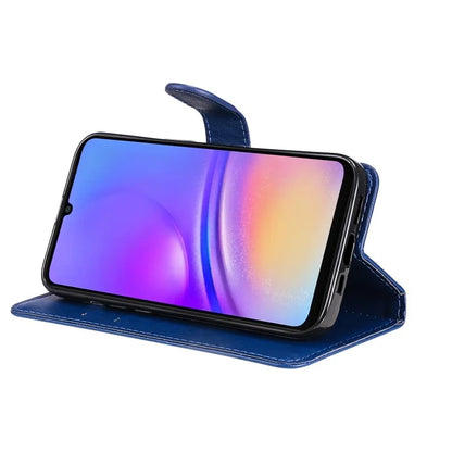 KT Leather Series-2 for Samsung Galaxy A06 Case Solid Color Leather Phone Cover Wallet Stand