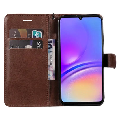 KT Leather Series-2 for Samsung Galaxy A06 Case Solid Color Leather Phone Cover Wallet Stand