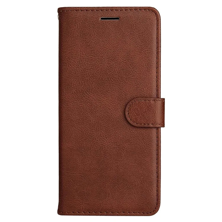KT Leather Series-2 for Samsung Galaxy A06 Case Solid Color Leather Phone Cover Wallet Stand