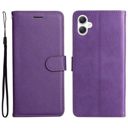 KT Leather Series-2 for Samsung Galaxy A06 Case Solid Color Leather Phone Cover Wallet Stand