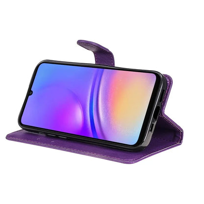 KT Leather Series-2 for Samsung Galaxy A06 Case Solid Color Leather Phone Cover Wallet Stand