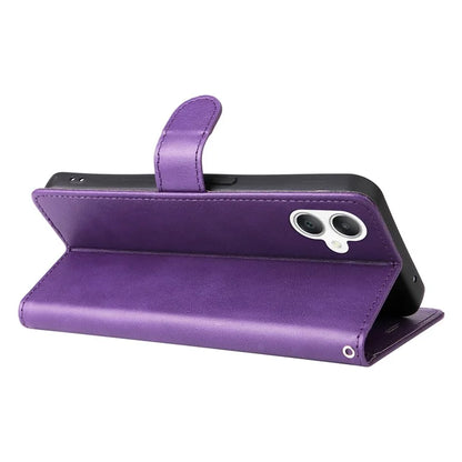 KT Leather Series-2 for Samsung Galaxy A06 Case Solid Color Leather Phone Cover Wallet Stand