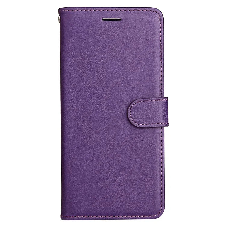 KT Leather Series-2 for Samsung Galaxy A06 Case Solid Color Leather Phone Cover Wallet Stand