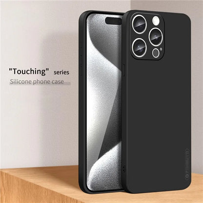 PINWUYO JK Touching Series For iPhone 16 Pro Max Case TPU Phone Cover Precise Lens Protection