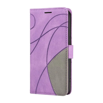 KT Leather Series-1 For Samsung Galaxy A16 5G Leather Case Color Splicing Phone Cover Wallet Stand