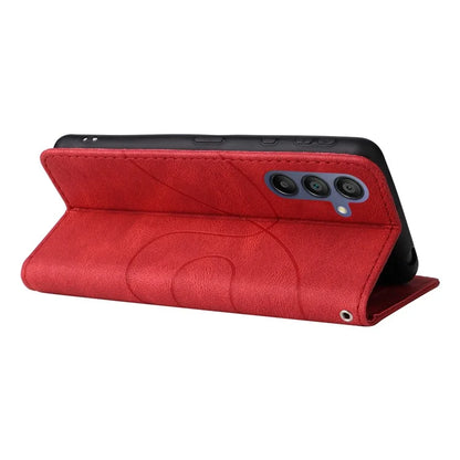 KT Leather Series-1 For Samsung Galaxy A16 5G Leather Case Color Splicing Phone Cover Wallet Stand