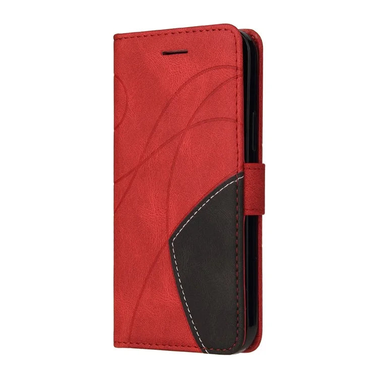 KT Leather Series-1 For Samsung Galaxy A16 5G Leather Case Color Splicing Phone Cover Wallet Stand
