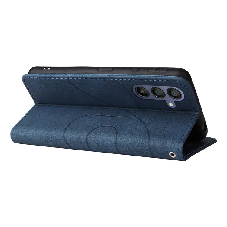 KT Leather Series-1 For Samsung Galaxy A16 5G Leather Case Color Splicing Phone Cover Wallet Stand