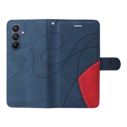 KT Leather Series-1 For Samsung Galaxy A16 5G Leather Case Color Splicing Phone Cover Wallet Stand