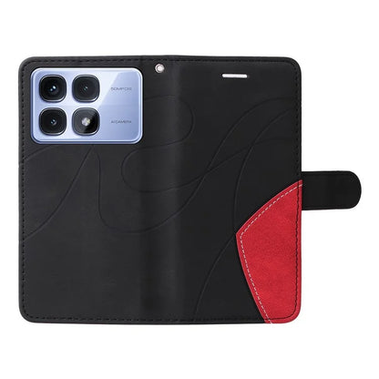 KT Leather Series-1 For Xiaomi Redmi K70 Ultra Leather Case Color Splicing Phone Cover Wallet Stand
