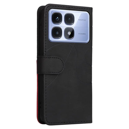 KT Leather Series-1 For Xiaomi Redmi K70 Ultra Leather Case Color Splicing Phone Cover Wallet Stand