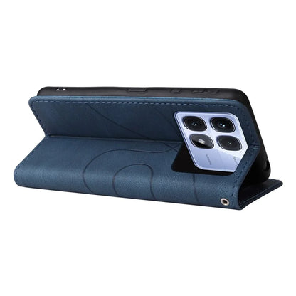 KT Leather Series-1 For Xiaomi Redmi K70 Ultra Leather Case Color Splicing Phone Cover Wallet Stand