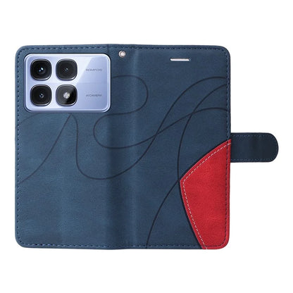 KT Leather Series-1 For Xiaomi Redmi K70 Ultra Leather Case Color Splicing Phone Cover Wallet Stand