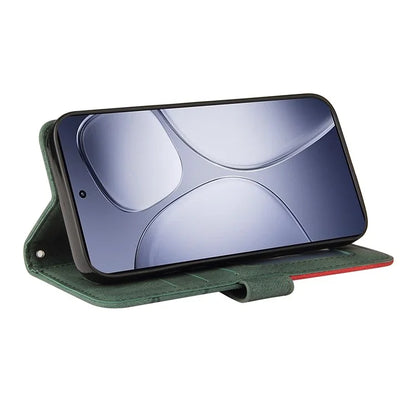 KT Leather Series-1 For Xiaomi Redmi K70 Ultra Leather Case Color Splicing Phone Cover Wallet Stand