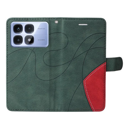 KT Leather Series-1 For Xiaomi Redmi K70 Ultra Leather Case Color Splicing Phone Cover Wallet Stand