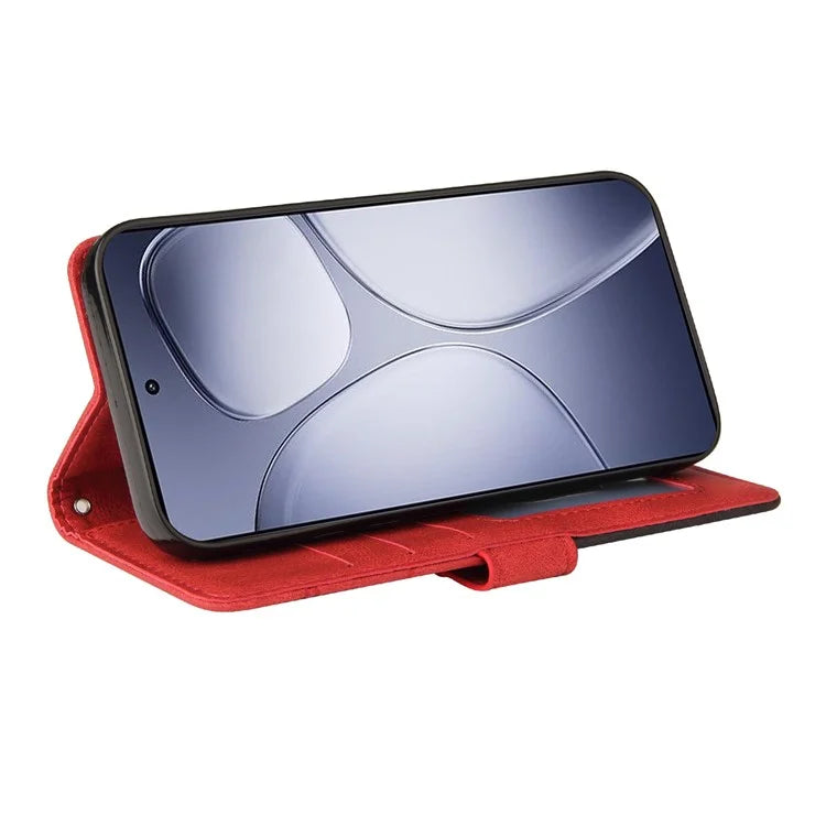 KT Leather Series-1 For Xiaomi Redmi K70 Ultra Leather Case Color Splicing Phone Cover Wallet Stand
