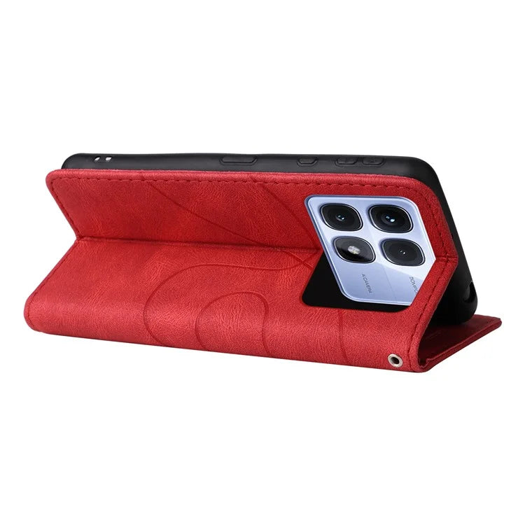 KT Leather Series-1 For Xiaomi Redmi K70 Ultra Leather Case Color Splicing Phone Cover Wallet Stand