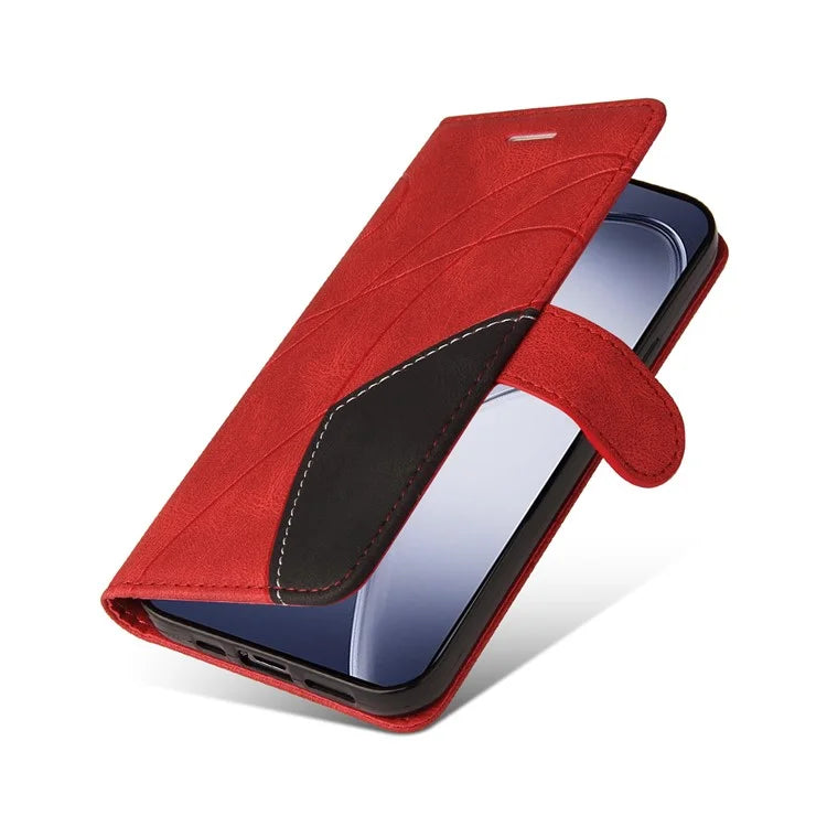 KT Leather Series-1 For Xiaomi Redmi K70 Ultra Leather Case Color Splicing Phone Cover Wallet Stand