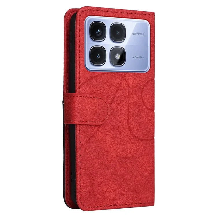 KT Leather Series-1 For Xiaomi Redmi K70 Ultra Leather Case Color Splicing Phone Cover Wallet Stand