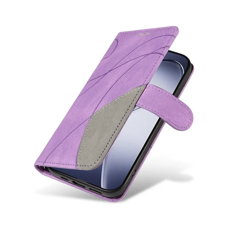 KT Leather Series-1 For Xiaomi Redmi K70 Ultra Leather Case Color Splicing Phone Cover Wallet Stand
