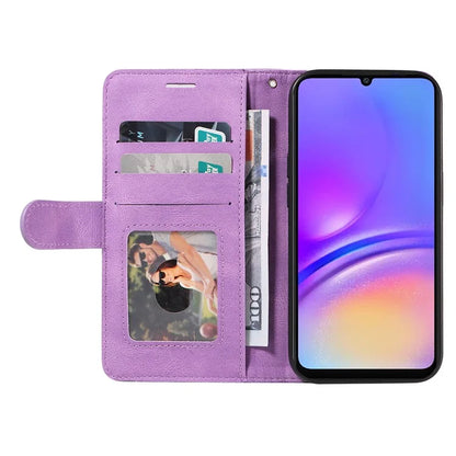 KT Leather Series-1 For Samsung Galaxy A06 Leather Case Color Splicing Phone Cover Wallet Stand