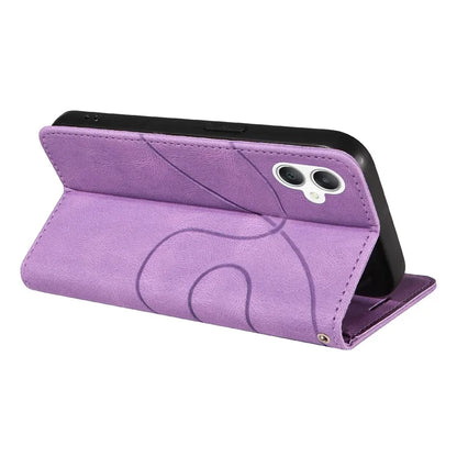 KT Leather Series-1 For Samsung Galaxy A06 Leather Case Color Splicing Phone Cover Wallet Stand