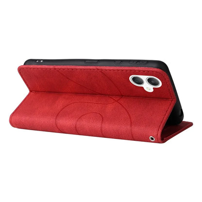 KT Leather Series-1 For Samsung Galaxy A06 Leather Case Color Splicing Phone Cover Wallet Stand