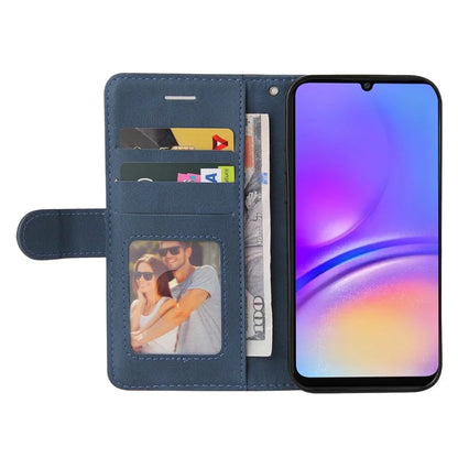 KT Leather Series-1 For Samsung Galaxy A06 Leather Case Color Splicing Phone Cover Wallet Stand
