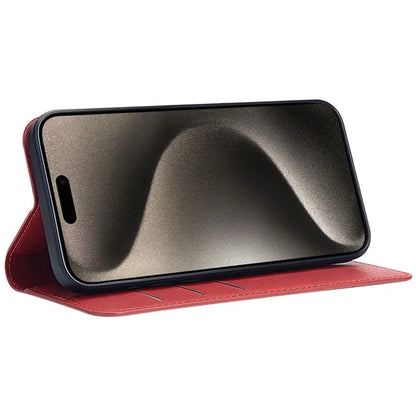 IMAK For iPhone 15 Pro Max Case Wallet PU Leather Phone Cover Stand View