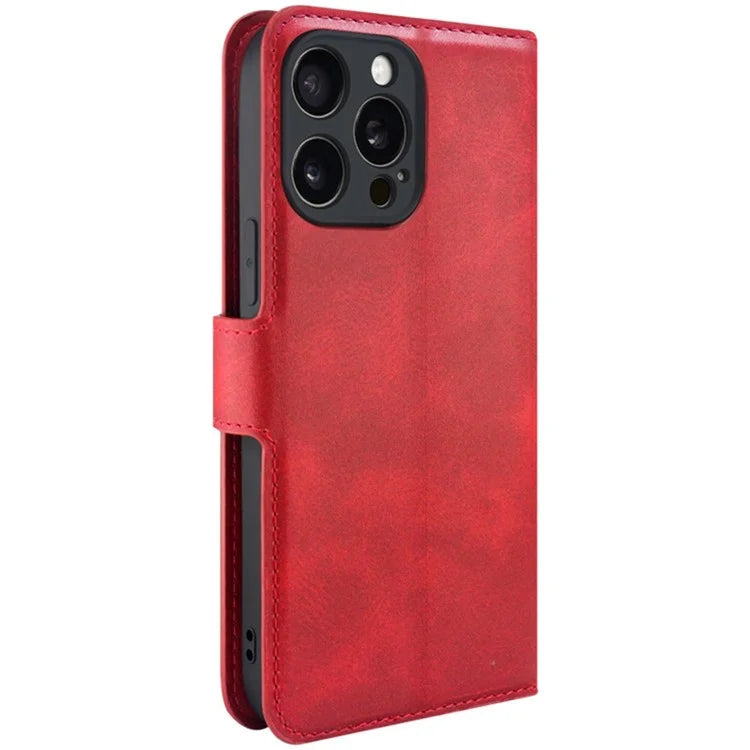 IMAK For iPhone 15 Pro Max Case Wallet PU Leather Phone Cover Stand View