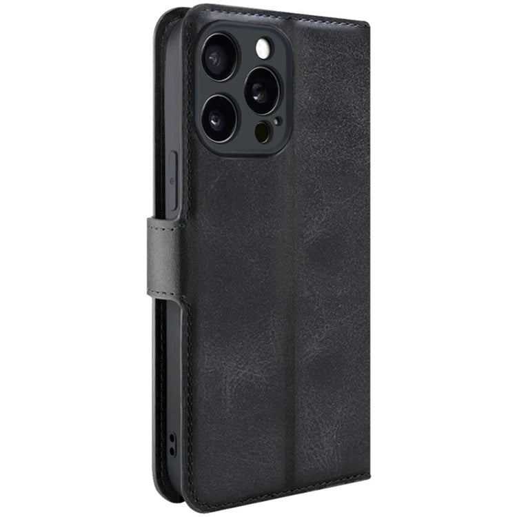 IMAK For iPhone 15 Pro Max Case Wallet PU Leather Phone Cover Stand View