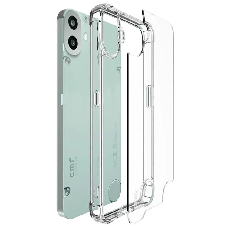 IMAK For Nothing CMF Phone 1 Case PC+TPU Clear Phone Cover Drop-Proof