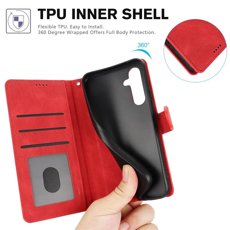 For Samsung Galaxy A16 5G Case PU Leather Phone Cover with Wallet Stand View