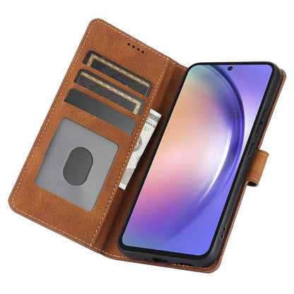 For Samsung Galaxy S24 FE Case PU Leather Phone Cover with Wallet Stand View