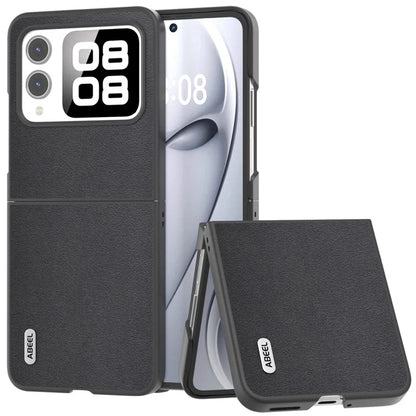ABEEL For Huawei nova Flip 5G Case Texture Genuine Leather Phone Cover Protector