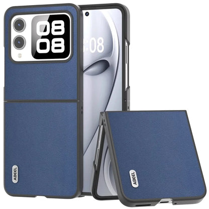 ABEEL For Huawei nova Flip 5G Case Texture Genuine Leather Phone Cover Protector