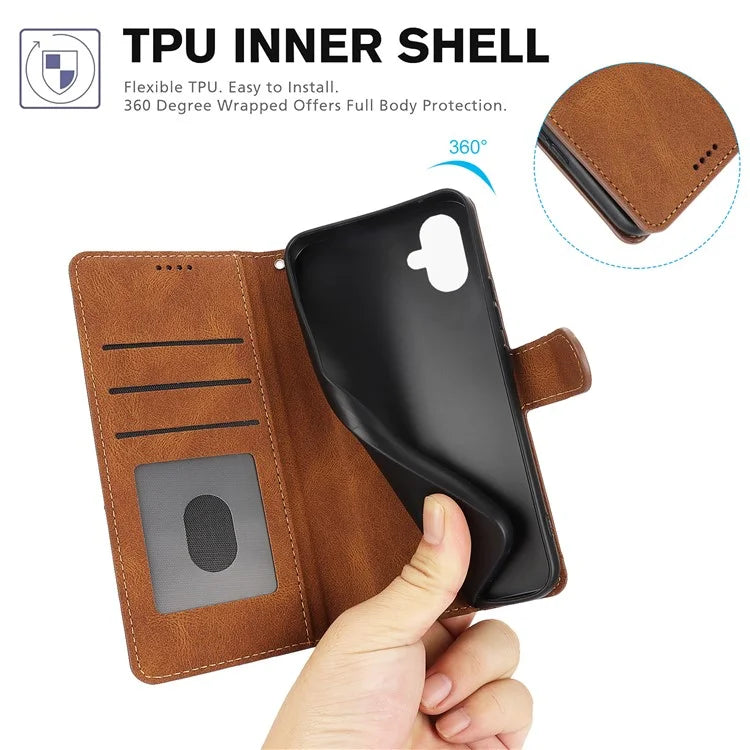 For Samsung Galaxy A06 Case PU Leather Phone Cover with Wallet Stand View