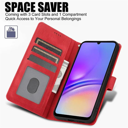 For Samsung Galaxy A06 Case PU Leather Phone Cover with Wallet Stand View