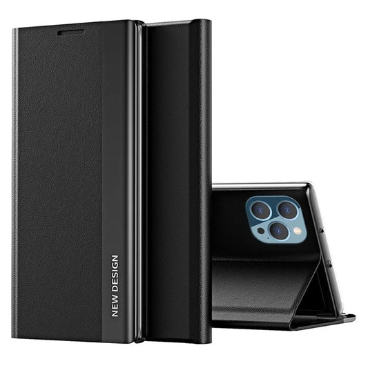 For iPhone 16 Pro Max Case Anti-Drop Leather Phone Cover with Stand
