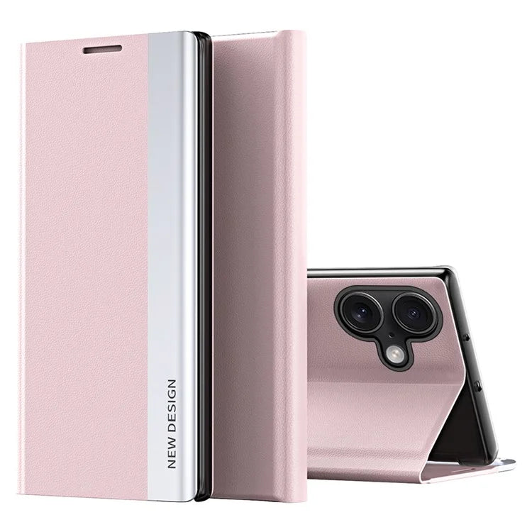 For iPhone 16 Plus Case Anti-Drop Leather Phone Cover with Stand