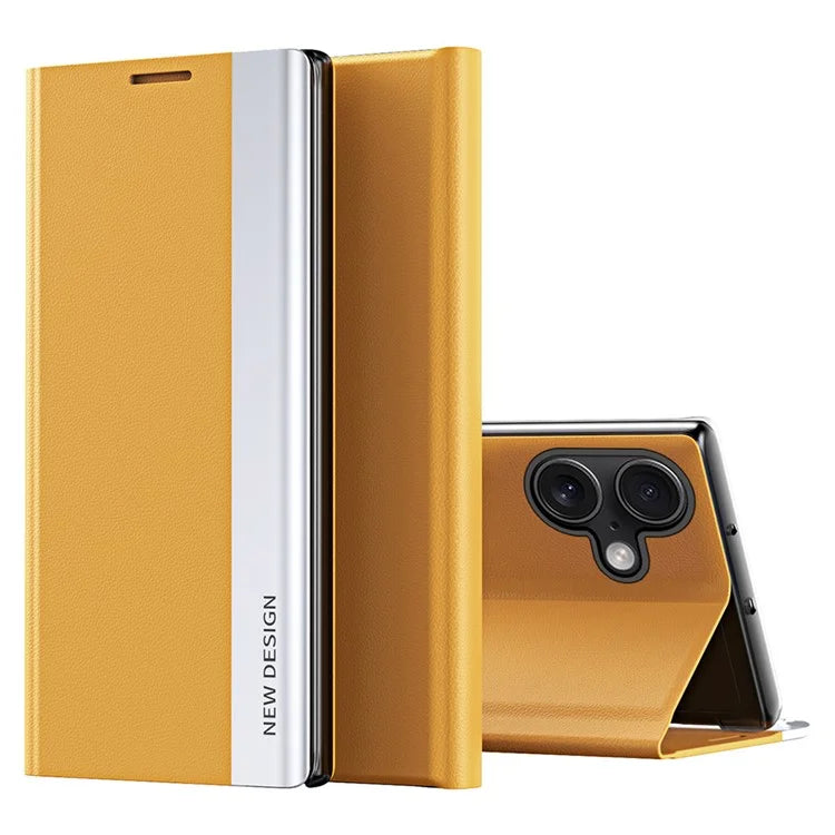 For iPhone 16 Plus Case Anti-Drop Leather Phone Cover with Stand