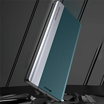 For iPhone 16 Plus Case Anti-Drop Leather Phone Cover with Stand