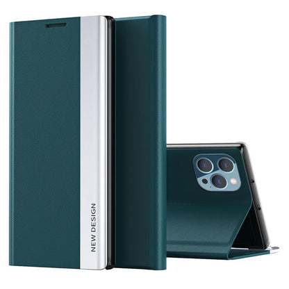 For iPhone 16 Pro Case Anti-Drop Leather Phone Cover with Stand