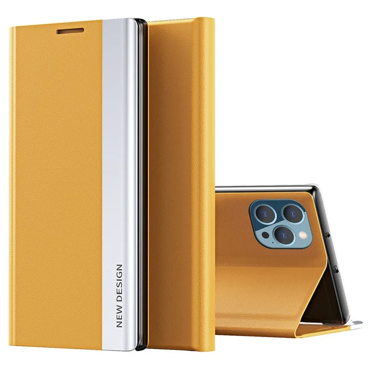 For iPhone 16 Pro Case Anti-Drop Leather Phone Cover with Stand