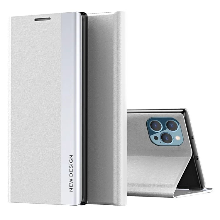 For iPhone 16 Pro Case Anti-Drop Leather Phone Cover with Stand