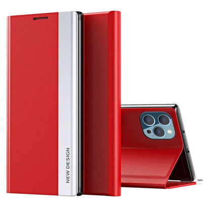 For iPhone 16 Pro Case Anti-Drop Leather Phone Cover with Stand